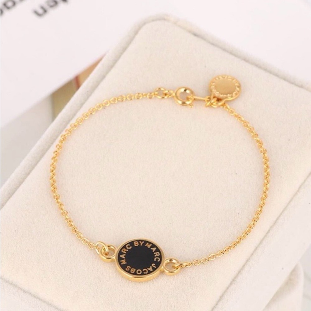 Marc by Marc Jacobs Gold Bracelet with Black Accent